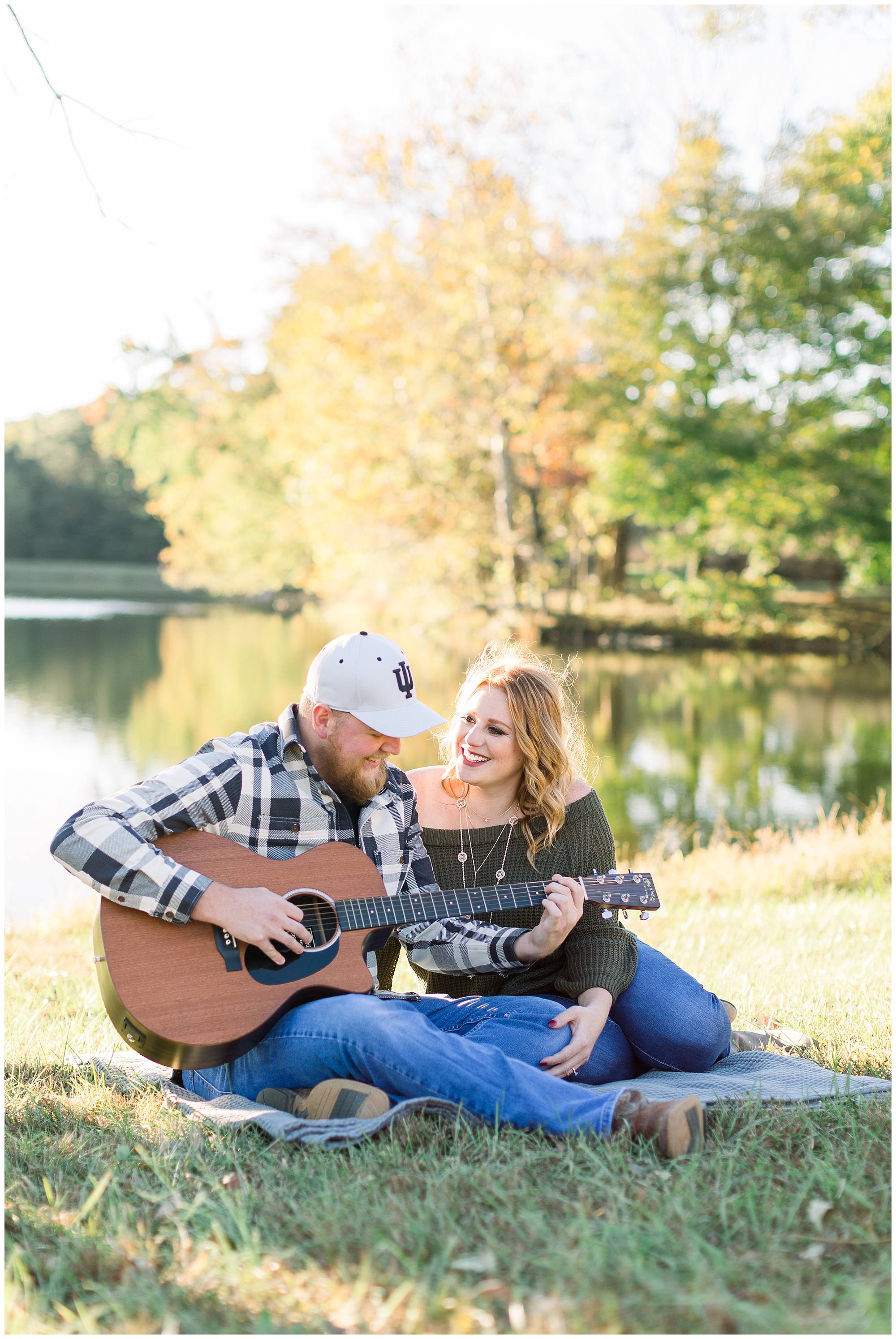 Fall engagement session, Louisville engagement photographer, Louisville wedding photographer, Mount St. Francis Indiana 