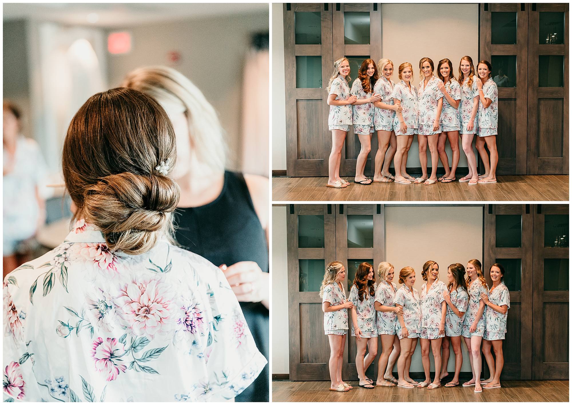 getting ready, bridal party